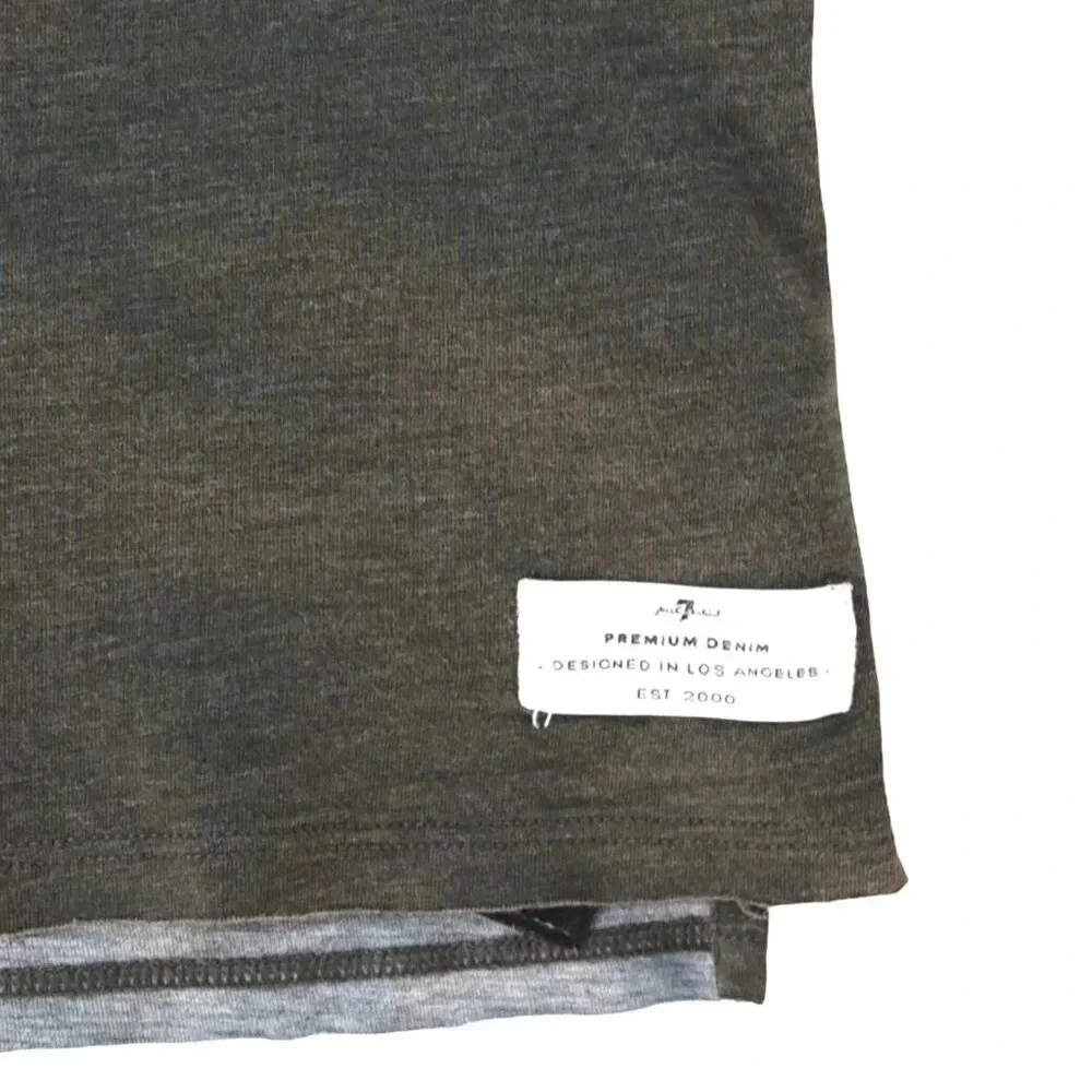 7 for All Mankind || Mens Olive Drab Crewneck Sweater Minimalist Capsule Large - Picture 4 of 7